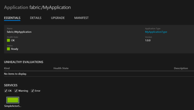 Azure Service Fabric Cluster Manager